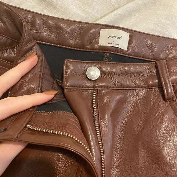 Aritzia Wilfred Melina leather pants - Picture 2 of 3